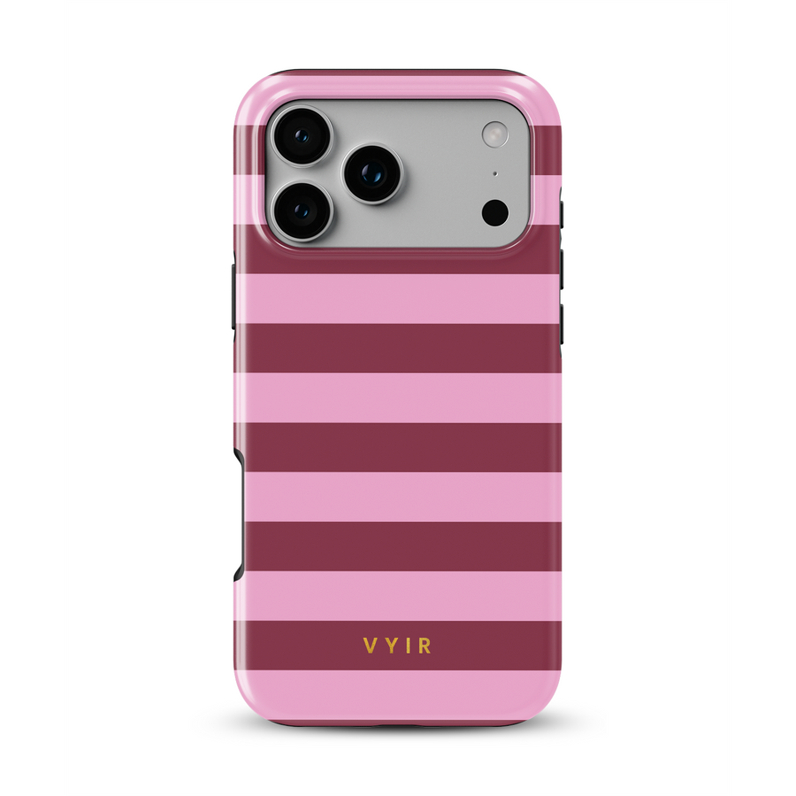 Horizontal Stripes, Candy Pink - Tough Handyhülle