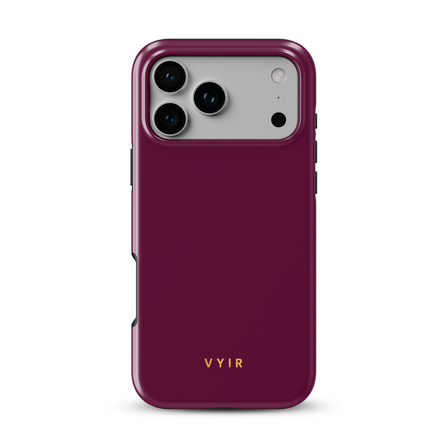 VYIR Signature Solid Colors, Burgunderrot - Tough MagSafe-iPhone-Hülle