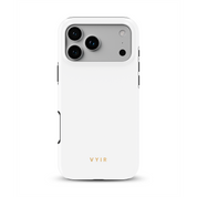 VYIR Signature Solid Colors, White - Shockproof MagSafe iPhone Case - VYIR
