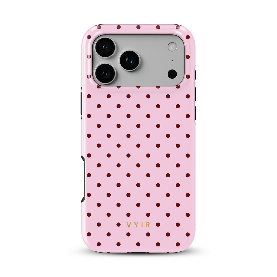 Tiny Polka Dots, Bonbonrosa - Tough MagSafe iPhone-Hülle