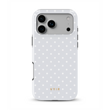 Tiny Polka Dots, Perlweiß - Tough MagSafe iPhone-Hülle