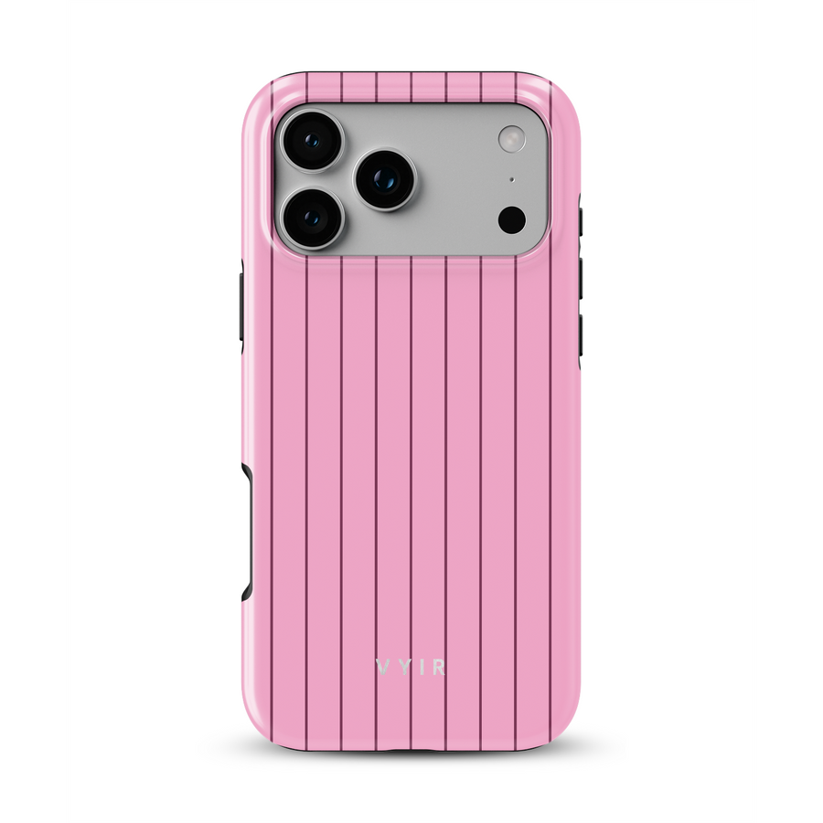 Vertical Stripes, Blush Pink - Tough MagSafe iPhone Hülle