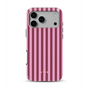 Vertical Stripes, Candy Pink - Shockproof Phone Case - VYIR