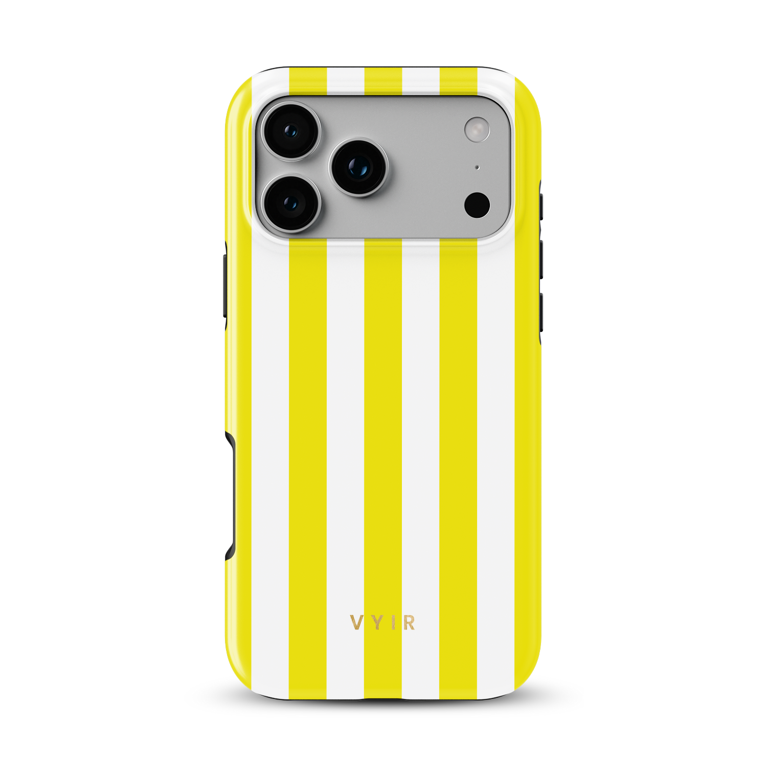 Vertical Stripes, Citrus - Shockproof Phone Case - VYIR