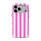 Vertical Stripes, Fashion Pink - Tough MagSafe iPhone Handyhülle