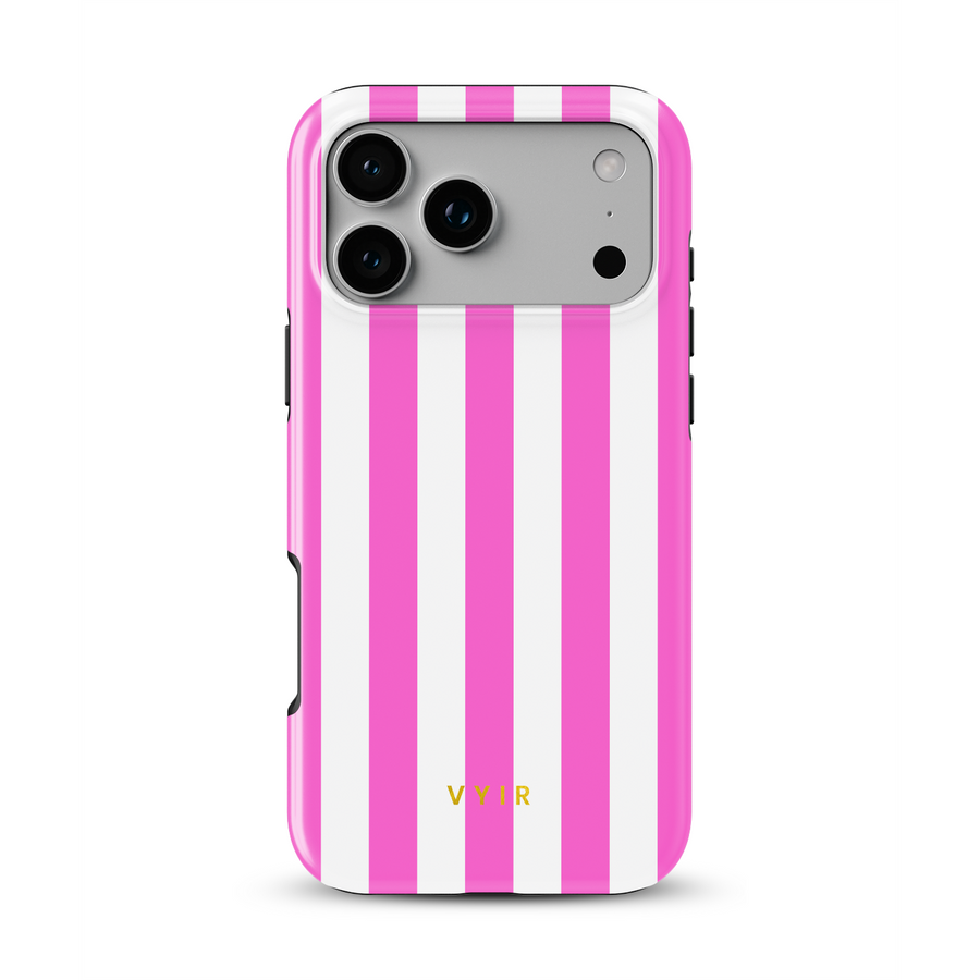 Vertical Stripes, Fashion Pink - Tough MagSafe iPhone Handyhülle