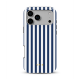Vertical Stripes, Old Money Blue - Tough MagSafe iPhone Hülle