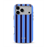 Vertical Stripes, Rivoli Blue - Tough MagSafe iPhone Hülle