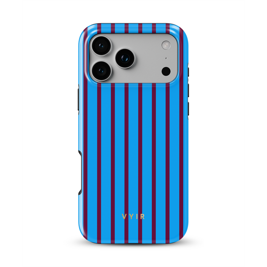 Vertical Stripes, Track Blue - Tough MagSafe iPhone Hülle