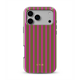 Vertical Stripes, Urban Olive - Tough MagSafe iPhone Hülle
