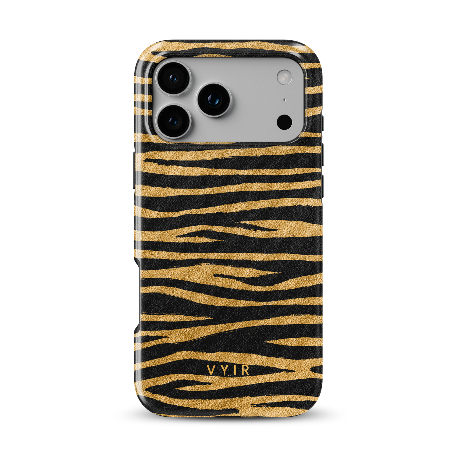 Zebra Gleam Gold - Shockproof Phone Case - VYIR