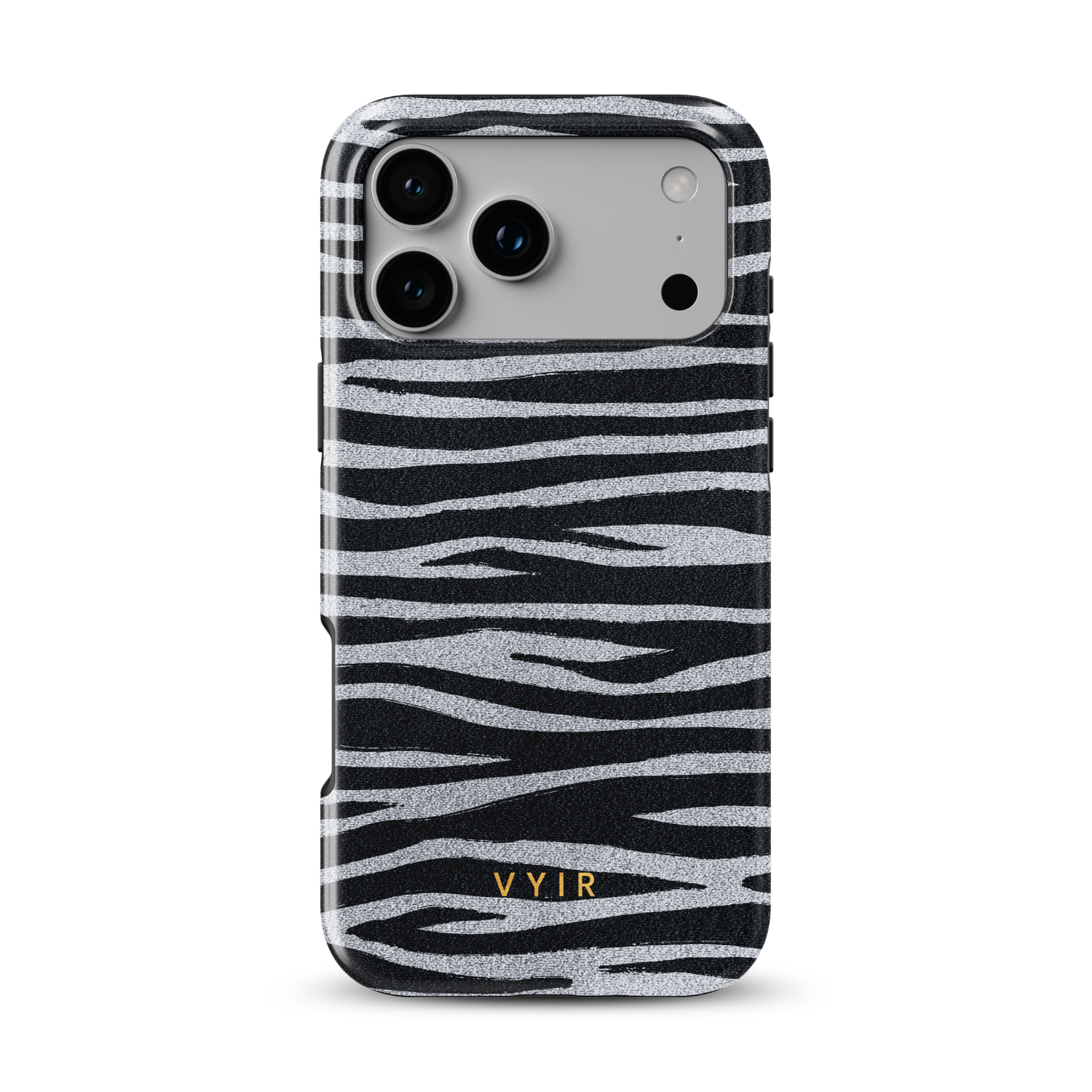 Zebra Gleam Silver - Shockproof Phone Case - VYIR
