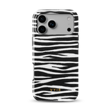 Zebra Gleam White - Tough MagSafe iPhone-Handyhülle