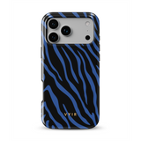 Zebra Luxe, Indigoblau - Tough Handyhülle