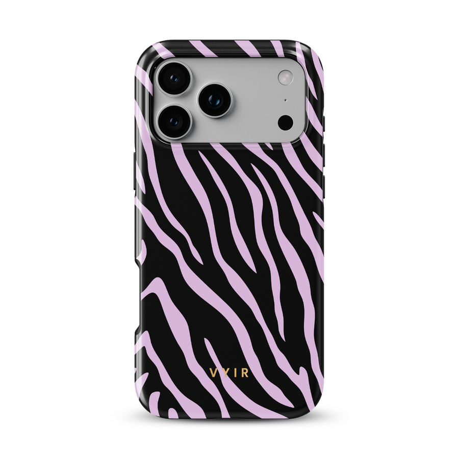 Zebra Luxe, Hellviolett - Tough MagSafe-iPhone-Hülle