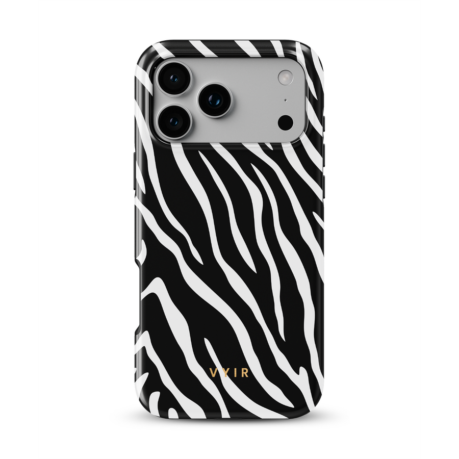 Zebra Luxe, Schwarz und Weiß - Tough MagSafe-iPhone-Hülle