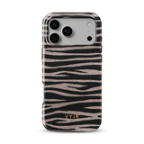 Zebra Gleam Mocha - Tough MagSafe iPhone-Handyhülle