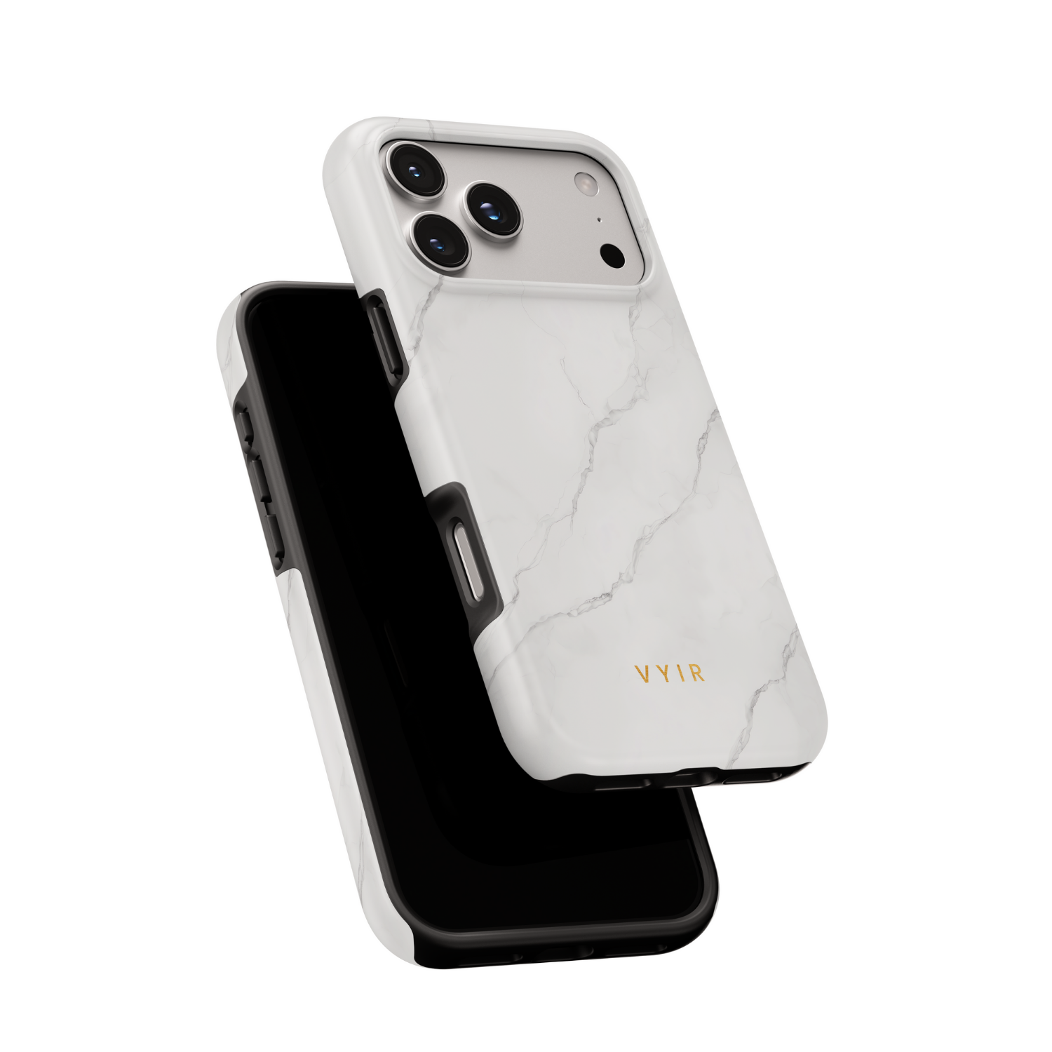 Pure Marble White - Shockproof Phone Case - VYIR