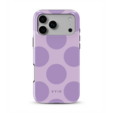 Big Polka Dots, Lilac - Tough iPhone-Hülle