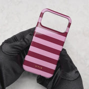 Horizontal Stripes, Candy Pink - Tough Handyhülle